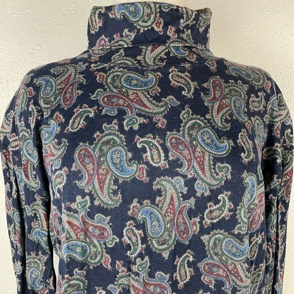 Laura Leigh Ltd. Sport Matching Paisley Turtle Neck and Casual Pants Size M EUC - Picture 2 of 10